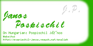 janos pospischil business card